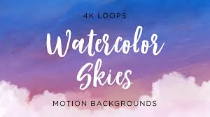 Download Animated Watercolor Sky Backgrounds Pack Of 12 Enchanted Media