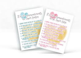 Carte Commandements Les 10 Commandements Carte Cadeaux Sympas
