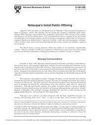 Netscape Case Test Corporate Finance Url Studocu