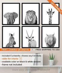 The long tribal mask wall decor brings an ancient symbolic element of great african art to your home. African Animals Wall Art Safari Animal Print Set Jungle Living Room Safari Theme Prints Zoo Animal Nursery Safari Animal Prints Safari Art Animal Wall Art