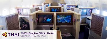 An air new zealand boeing 747 400 takes off from christchurch, new zealand. Review Thai Airways 747 400 Business Class From Bangkok To Phuket