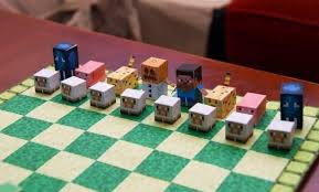 Minecraft earth hat minecraft in die realität umgesetzt. Papermau Minecraft Chess Game Papercraft By Pixel Papercraft Paper Crafts Minecraft Diy Paper Art