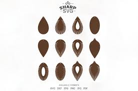 New Download Free Svg Files Creative Fabrica Leather Earrings Svg Free