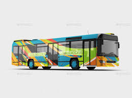 25 Best Bus Mockup Psd For Bus Advertising Bus Advertising Bus Wrap Bus