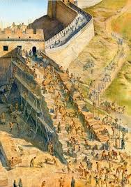 Great Wall Building Ancient Buildings Ancient Architecture Historical Illustration