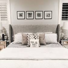 Master Bedroom Ideas Upholstered Bed Wayfair Bed King Bed Gray Bed Master Bedroom Pi Printable Wall Art Bedroom Art Above Bed Master Bedroom Wall Art