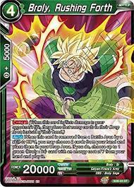 Dragon ball super card game broly. Amazon Com Dragon Ball Super Tcg Broly Rushing Forth Sd8 03 St Series 6 Starter Rising Broly Toys Games