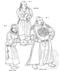 povsednevnaya odezhda velmozh i imperatorskoj semi dinastii tan humanoid sketch art comics