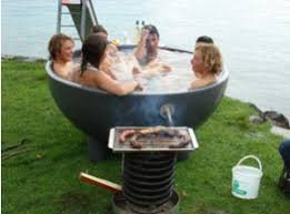 Grill Tub Badewanne Garten Gartenbrause Whirlpool Garten