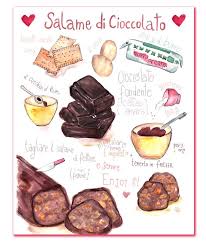 Ricette Illustrate Salame Al Cioccolato E Pastiera Vegana Gnam Ricette Illustrazioni Di Alimenti Ricette Al Cioccolato