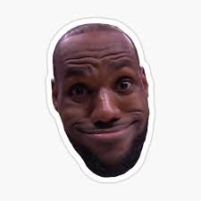 Lebron Crying Meme Stickers for Sale