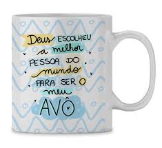 Caneca linha avóscaneca de cerâmica impressa com alta qualidade e riqueza de detalhes!. Caneca Personalizada Dia Dos Avos
