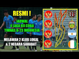 Kedua laga bakal digelar pukul 20.00 wib dan tayang di indosiar. Resmi Jadwal 4 Laga Uji Coba Timnas U 23 Indonesia Melawan 2 Klub Lokal 2 Negara Sahabat Indonesia 2021 Idnpos Com