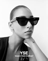 Limited Edition unisex DYLAN frame Available at YAGANSTONEEYEWEAR.com Model  is wearing the Onyx Gemstone embellished unisex Dylan frame. Handcrafted in  Italy. Exclusive 100 Units Individually Numbered. Limited quantities  available. Photographer ...