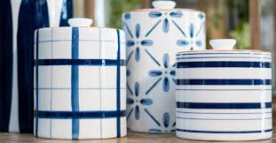 Blue White Canister Set Boomland