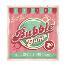 Bubble Gums Prints Lukeruk Allposters Com Retro Poster Vintage Posters Retro