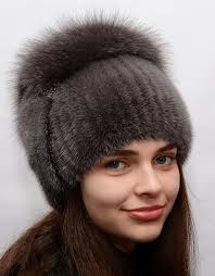 Buy Women's Real Mink Beanie Hat with Pompom Fox "Spiral" Mink Hat Knitted  Fur Hat Winter Warm Beanie Hat with Fur at affordable prices — free  shipping, real reviews with photos — Joom