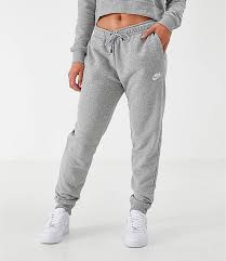 Women S Nike Sportswear Essential Jogger Pants Finish Line Nike Women Sweatpants Grey Nike Sweatpants Nike Joggers Outfit