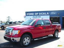2010 Vermillion Red Ford F150 Xlt Supercrew 25195986