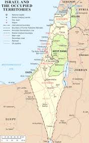 Map of israel, middle east. Borders Of Israel Wikipedia