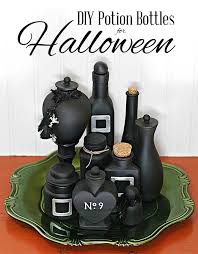 These are a great prop for your collection or halloween. Decorate Halloween Potion Bottles With Paint Carla Schauer Designs