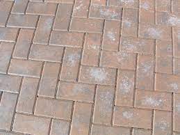 The efflorescence had begun to disappear on the exposed pavers, but without treating it, the customer had begun to apply an acrylic sealer. Efflorescence Treated By Paver Sealing Vegas