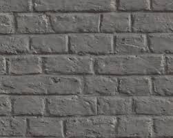 This gray brick wallpaper is the industrial chic print you've been waiting for. Melora Faux Brick Wallpaper In Black And Grey By Bd Wall Burke Decor