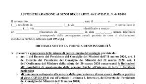 El nuevo decreto tiene elementos que están limitando las capacidades de aforo. Nuovo Decreto Coronavirus Ecco Il Nuovo Modulo Per L Autocertificazione Gonews It