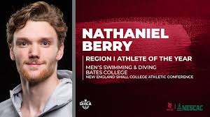 Bates' Nathan Berry Selected As D3CA Region I Student-Athlete of the Year