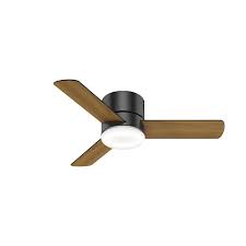 The recommended blade span for these very small ceiling fans ranges from 29 to 36. Hunter Minimus Led Super Low Profile 44 In Matte Black Indoor Ceiling Fan With Remote 3 Blade 59453 The Fixture Place