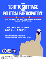 2019 Philippine Midterm Election Engagement Training Of Trainors Invitation Ateneo De Naga University