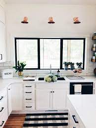 Black And White Kitchen Home White Cabinets Kitchen Design