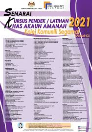 Sijil sistem komputer dan sokongan. Kolej Komuniti Segamat Senarai Kursus Pendek Tahun 2021