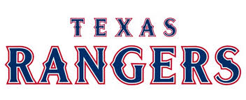 The shape of the state of texas was dropped and replaced by an. Rangers Logos