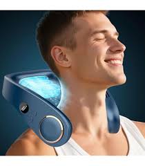 Portable Neck Fan Bladeless Rechargeable 3-Speed fans for men Women Cooler  air Conditioner Wearable Fans 4 Turbo Motor LED Display Adjustable  (White-Upgrade) : Amazon.ca: Electronics