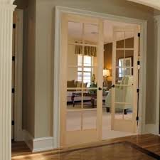 Builder S Choice 48 In Wood Clear Pine 10 Lite Prehung French Double Door Hdcp151040 At The H French Doors Interior Prehung Interior French Doors French Doors