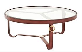 Casa Padrino Luxury Designer Coffee Table With Glass Top Round Real Leather With Brass Mounts 768 x 768 jpeg 41 кб.