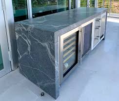 Not every material is suitable for exterior application. Porcelain Outdoor Kitchen Countertop Superior Exteriors Custom Outdoor Kitchens Miami