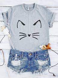 Cute Cat Tee Shirt Funny Cat T Shirt Cute Tees Tumblr Graphic Etsy Cat Mom Shirts Cat Shirts Funny Clothes
