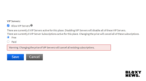 You buy it once dumbass you make infinte servers thats why its a 1000 robux. Bloxy News On Twitter There Is Now An Option For Robloxdev To Make Vip Servers Free Instead Of The Minimum R 10 For Their Games On Roblox Head To Configure Place
