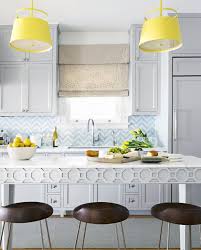 Both the walls and cabinets in this turquoise kitchen, designed by chad mcphail design, are bursting with vibrant color. 20 Chic Kitchen Backsplash Ideas Tile Designs For Kitchen Backsplashes