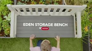Yofe storage bench features large interior storage that is perfect for the end of your bed to sit on for 5. Buy Keter Eden Bench 265l Garden Storage Box Grey Garden Storage Boxes And Cupboards Argos