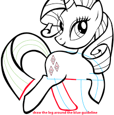 Email a photo of your art: How To Draw Rarity From My Little Pony With Easy Step By Step Drawing Tutorial How To Draw Step By Step Drawing Tutorials My Little Pony Coloring My Little Pony