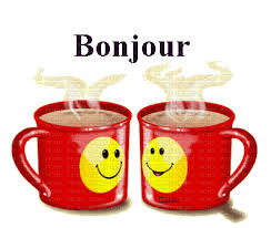 Bonjour café - image animée GIF