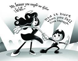 Hot Sauce With Wings Extra Thick I Feel The New Norm Is To Reject The Idea Of The Bendy And The Ink Machine Alice Angel Ink
