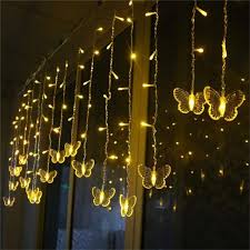 Fairywings Butterfly Curain Strings Lights In 2020 Curtain Lights Strip Lighting Butterfly Lighting