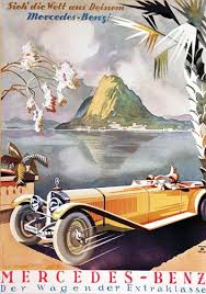 Mercedes Benz Reproduction Advertising Poster By Walter Muller Anuncios De Coches Carteles Antiguos Carteles Vintage