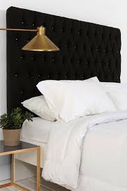 Black And White Striped Headboard Queen Black Velvet Headboard Guest Bedroom Idea Black Headboard Bedroom Ideas Black And White Room Decor Diy B Black Headboard Bedroom Interior Bedroom Styles