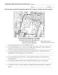 Topographic Map Practice Worksheet 2