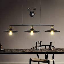 3 Heads Retro Loft Chandelier Living Room Dining Room Pendant Lamp Vintage Restaurant B Dining Room Pendant Lamp Chandelier In Living Room Pulley Pendant Light